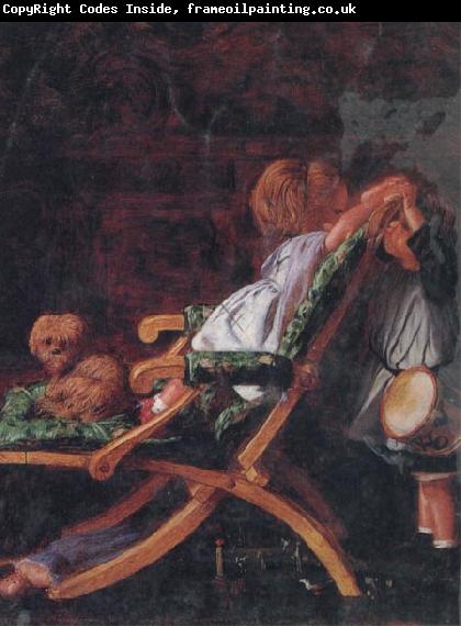 Arthur Boyd Houghton Interior with Children at Play